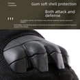 thumbnail image 4 of Guantes tácticos con forro polar y dedos completos, gruesos, para invierno, para hombre, para deportes al aire libre, montañismo, entrenamiento, protección contra el viento, guantes cálidos, 4 of 5