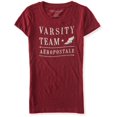 thumbnail image 1 of Aeropostale Varsity Team - Camiseta adornada para mujer, color rojo, grande Aeropostale Camiseta adornada, 1 of 2