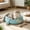 Blue-L, variant on Round Cotton Rope Woven Pet Bed Washable Scratch Resistant Sleeping Basket Decorative Nest for Small Cats Tiny Dogs 0.5-3kg Indoor Use, Blue 35x13cm