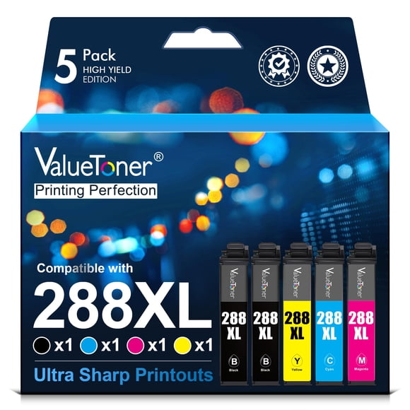 Valuetoner Remanufactured Ink Cartridge Replacement for Epson T288XL 288XL 288 XL to use with XP-430 XP-340 XP-440 XP-330 XP-434 XP-446 Printer (2 Bl