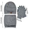 thumbnail image 3 of Winter Set with Earflap Beanie Knit Scarf Gloves Ear Coverfor Windy Days Scarf a Hat Gloves, 3 of 5