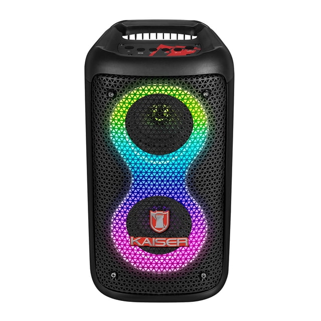 Bocina Bluetooth Kaiser KSW-5003 2 x 3 pulgadas 10 W RMS con Luz LED