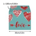 New Linen Table Flag Valentine Day Home Decoration Table Mat Placemat