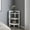 White, variant on Three - Shelf Black Corner - Hold Larger Items - Bedroom or Living Room - Quality Construction