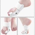 thumbnail image 4 of 2X Big Toe Bunion Corrector Straightener Bunion Pad Fabric Gel Protect Hallux, 4 of 5