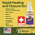 thumbnail image 2 of Happy Jack® Liquid Bandage for Dogs, Cats, Pets, Wound Care Spray (4 oz), Protects Against Minor Cuts, Burns, Abrasions, Waterproof Seal, Discourages Licking & Chewing, for Paws & Body, Made in USA, 2 of 9