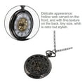 thumbnail image 2 of Vintage Pocket Watch Hollow Pocket Watch with Chain Pocket Watch Gift (Black), 2 of 5