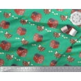 thumbnail image 3 of Soimoi Polyester Crepe Fabric Hut,Egg & Hen Farm Fabric Prints by Yard 42 Inch Wide, 3 of 3