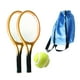 thumbnail image 5 of Mini raqueta de tenis y pelota, accesorio para fiestas de muñecas, miniaturas Dorado, 5 of 9