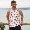 thumbnail image 6 of Daiia Birthday Cake Printed Men's Quick Dry Fit Muscle Tank Top Slim-Fit Tank Workout Tank Top Lightweight Sports Tank Top-X-Large, 6 of 7