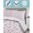 thumbnail image 4 of Pink Purple Butterfly Twin Size Down Alternative Comforter, Lightweight Comforter Quilt Bedding Set with Pillow Shams Spring Watercolor Butterfly All Seasons Bed Comforter Duvet Insert 68"x86", 4 of 7