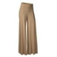 thumbnail image 1 of Pantalones de cintura alta y pierna ancha para mujer: elásticos, informales/para el trabajo/yoga, tejido de punto, para todas las estaciones, color liso, lavables a máquina/a mano, tallas S-XL., 1 of 4
