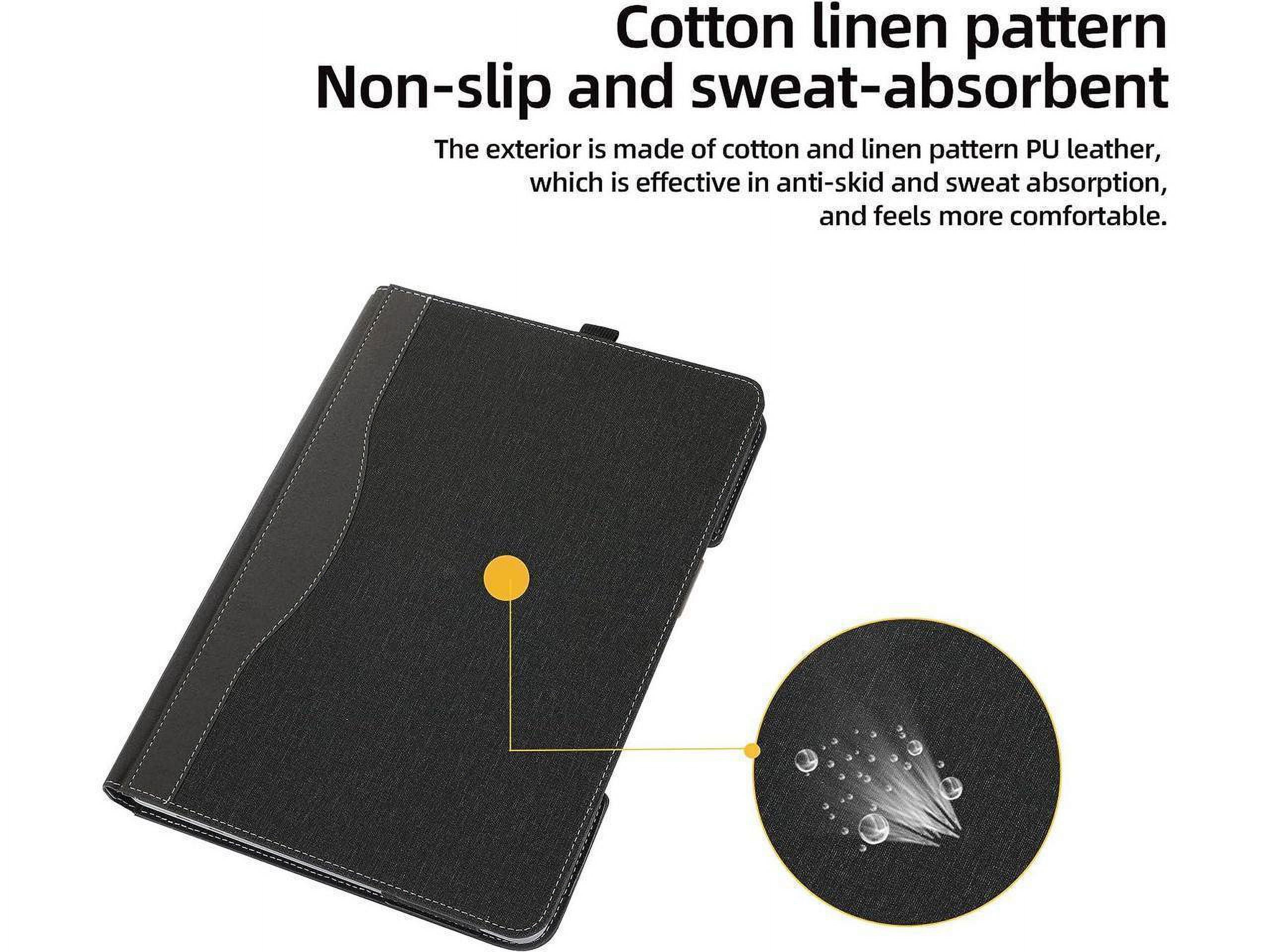 Laptop Case for Microsoft Surface Laptop 6 / Laptop 5 / Laptop 4 / Laptop 3 / Laptop 2 / Laptop 1 15 inch PU Leather Protective Cover with Pencil Holder