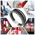 thumbnail image 6 of Speroto Mens Bracelets,Leather and Steel Bracelets, Chain Bracelets with Magnetic Clasp,Steel Bracelets for Men, 6 of 6