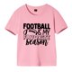 thumbnail image 1 of Gibobby Blusa Manga Larga Niñas Camisetas con estampado de de Rugby de manga corta para niños y niñas, ropa de moda (Rosa, 7-8 Años), 1 of 3