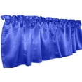 thumbnail image 2 of Shiny Smooth Satin Window Valance 58" Wide Royal Blue, 2 of 2