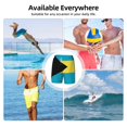 thumbnail image 6 of Men's 2 in 1 Swim Trunks with Compression Liner Bahamas Flag Quick Dry Beach Shorts, 6 of 6
