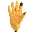 thumbnail image 3 of Motorcycle Gloves for Men Outdoor Riding Gloves Touchscreen Hard Knuckle Leather Glove Yellow, 3 of 4