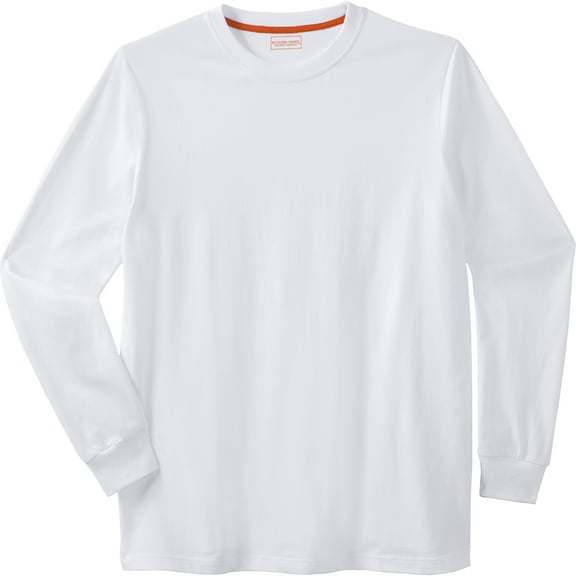 Boulder Creek By Kingsize Men's Big & Tall Heavyweight Long-Sleeve No Pocket Crewneck Tee