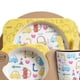 thumbnail image 2 of Establecimiento Fibra de Bambú Cabora Para Niños Conjunto de Vajillas para Niños Tazón de Dibujos Animados Copa de cuchara de placa dividida Regalo, 2 of 5