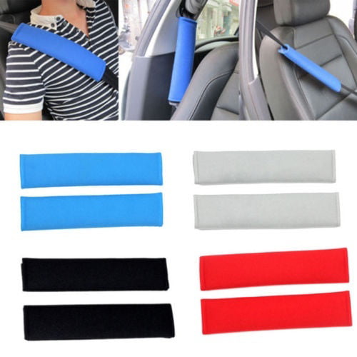 Car Seat Belt Pads Harness Safety Shoulder Strap Striped Pack Cushion Covers RE 