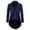 A-Navy578, variant on XIAONU Men's Victorian Tailcoat Jacket Double Lapel Long Sleeve Asymmetric Hem Coat Stretchy Party Halloween Vintage Casual Coat