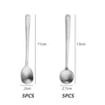 thumbnail image 2 of 10 Uds Demitasse cucharas de café expreso, cucharas de café con acabado satinado de acero inoxidable, minicucharillas, cucharas de azúcar, 2 of 5