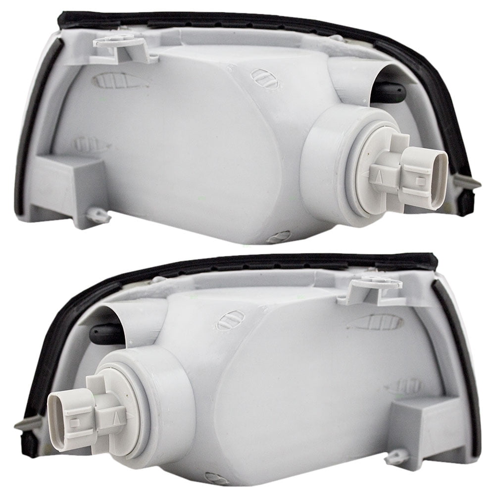 Driver and Passenger Park Signal Corner Marker Lights Lamps Lenses Replacement for Mitsubishi MR296305 MR296306 