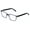 Blue, variant on Premium Acetate Square Reading Glasses - Stripe Clear Lens Readers - Unisex Optical Frame Eyeglasses Frame