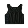 thumbnail image 1 of Sonducket Chaleco de lesbianas, corsé de verano, transpirable, sin costuras, para forma al pecho, ropa interior, Tops para hacer ejercicio, Camisetas sin mangas Negro S, 1 of 6