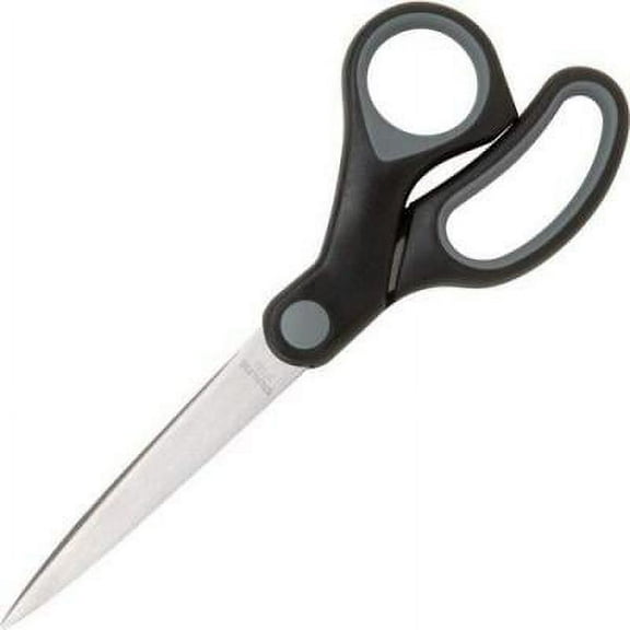 4PK Sparco Straight Scissors w/Rubber Grip Handle (25226)