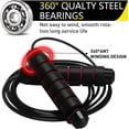 thumbnail image 2 of Jump Rope 2 Pack Tangle-Free with Ball Bearing Cable Speed Rope for Women Men Kids Skipping Rope for Exercise Fitness Adjustable Jumping Rope Workout with Memory Foam Handles, 2 of 4