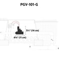 thumbnail image 2 of Hunter PGV Irrigation Valve, Screw-top, 1" Valve with Female Thread Inlet / 1" Female Thread Outlet; with Flow Control (PGV101G), 2 of 2