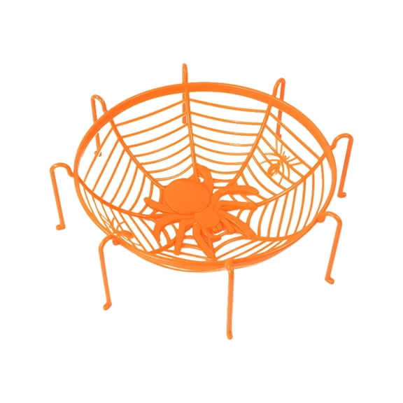 Fruit Bowl Spider Web Storage Basket Halloween Snack Bowl Vegetable Bowl Bread ContainerFor Halloween Christmas Snack Storage for Sweets and Decoration for Dining Room