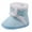 Blue, variant on Toddler Baby Girls Kids Snow Boots Winter Warm Soft Sole Crib Shoes Booties