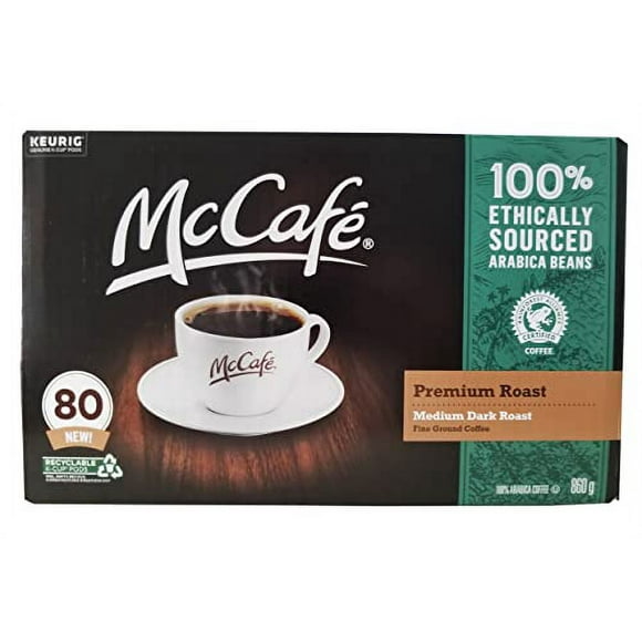 McCafe McCafé Premium Roast Coffee K-Cup Pods, 80 count, 630.0 grams, 860.0 gram, Pack of 1
