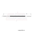 thumbnail image 2 of Cable Chicote Acelerador CAHSA Compatible Con Dina Camion A4 1992, 2 of 6