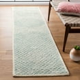 thumbnail image 2 of SAFAVIEH Capri Layla Geometric Wool Runner Rug, Blue/Ivory, 2'3" x 9', 2 of 7