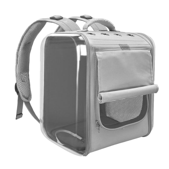 Methold Pet Carrier Backpack Cat Dog Breathable Carry Bag for Outdoor Travel Suministros para perros Gris
