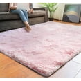thumbnail image 1 of eRug Outlet Super Soft Collection Modern Abstract Area Rug (4x5 feet) Solid - 4' x 5'3", Pink, 1 of 6