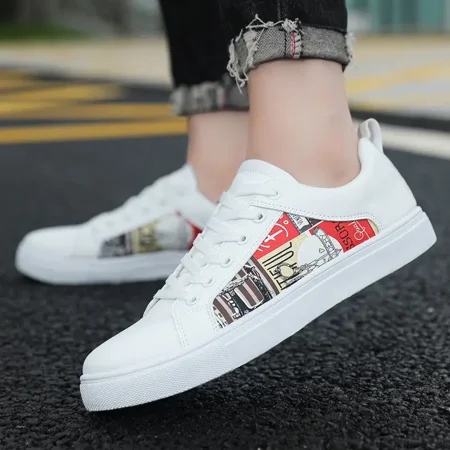 

Men‘s Letter Graphic Print Casual Skate Shoes Fashion Sneakers