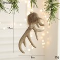 thumbnail image 4 of Adorno de árbol de Navidad con astas de ciervo • Decoración navideña colgante • Decoración para ventanas y árboles • 1 pieza, 4 of 4