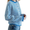 thumbnail image 5 of iHPH7 Knit Cardigans for Women Striped Sweater Casual Outerwear Womens Fall Clothing Fall Cardigans for Women's Outerwear Going Out Tops for Women Sky Blue M, 5 of 8