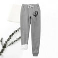 thumbnail image 2 of IROINNID Deals Fleece Sweatpants for Women Casual Jogger Love Printing Leggings Drawstring Waist Thick Warm Elastic Pants with Pockets,Dark Gray, 2 of 3