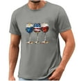 thumbnail image 5 of Tnhcen Patriotic T-Shirts for Men Red White and Blue 4th of July Shirt USA Flag Wine Glass Graphic Tee Tops S-3XL, 5 of 5