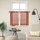 thumbnail image 5 of Cortinas de cocina de aspecto vintage de lino Pack de 2 paquetes, cortinas cortas semitransparentes para decoración de baños y granjas, valana de poliéster con filtro de luz, 5 of 6