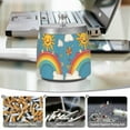 thumbnail image 6 of Yayeee Ashtray with Lid for Cigarette Smokeless Stainless Steel Home Ash Holder, Rainbow with Stars, 6 of 7