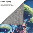 thumbnail image 6 of Honeii Fantasy Treehouse Planet Scene for Dish Drying Mat for Kitchen Counter, Non-slip Rubber Backed, Hide Stain Kitchen Super Absorbent Draining Mat, Dish Rack Pad, 6 of 8