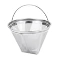 thumbnail image 1 of Cafetera con filtro reutilizable de acero inoxidable, 4 filtros cónicos para cafetera, accesorios, 1 of 4