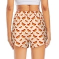 thumbnail image 2 of Lsque Hot Dog 2 Printed Women's Running Shorts with Liner Pockets,Elastic Quick Dry Workout Athletic Gym Yoga Shorts,Womens High Waist Shorts-Small, 2 of 9